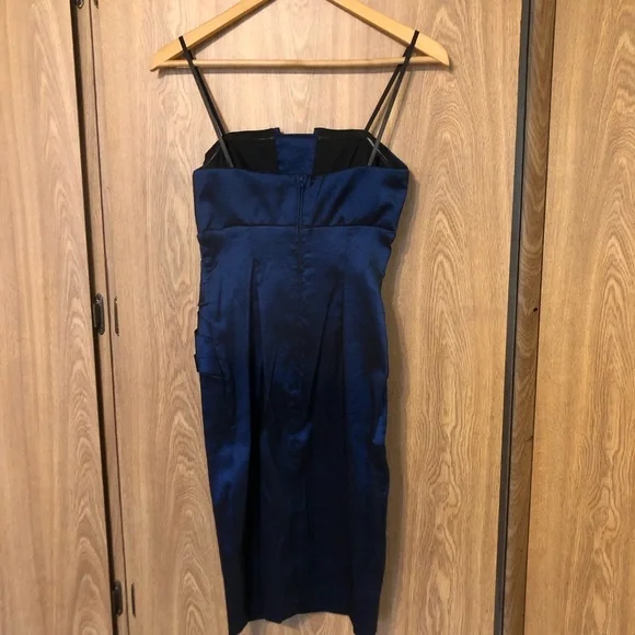 Xscape Navy Strapless Dress - Picture 3 of 7